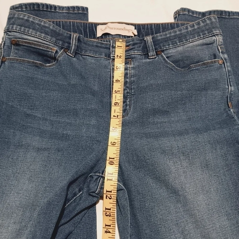 Soft Surroundings Denim Pull-On high waist, Pants Size M